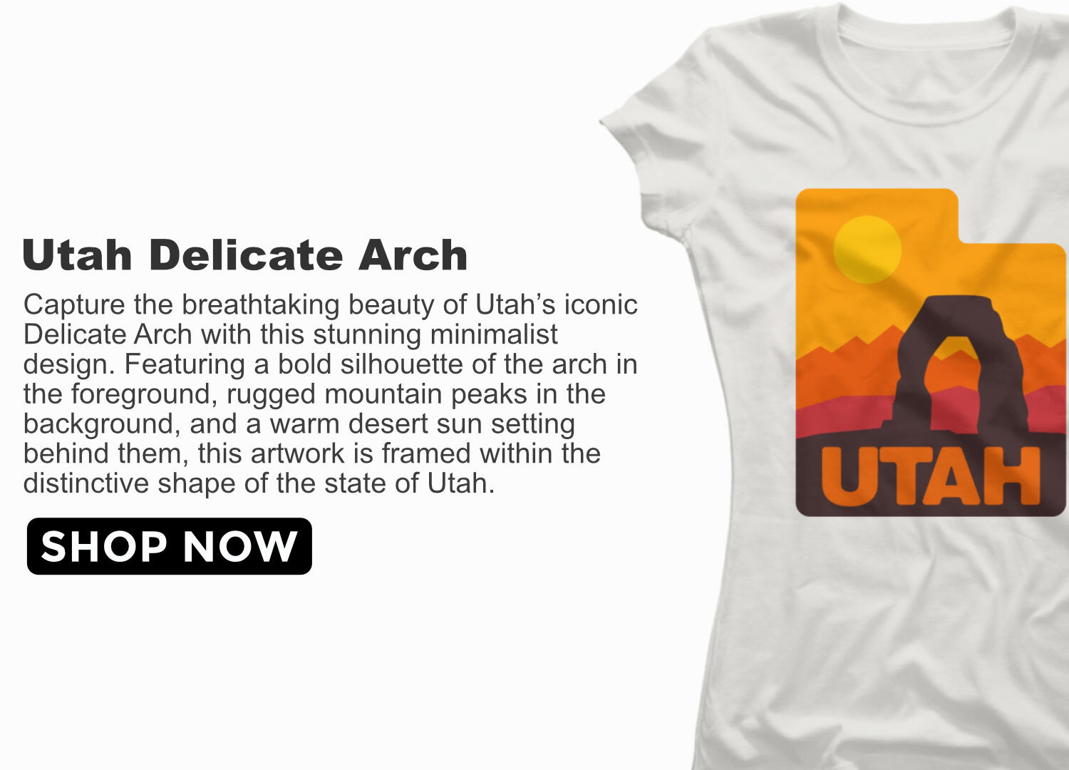 Utah Delicate Arch Womens Tshirt