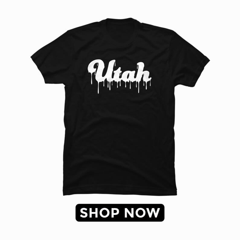 Utah Drip Mens Tshirt(Black)